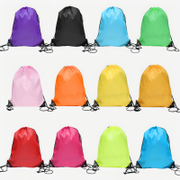 210D polyester drawstring sports bag