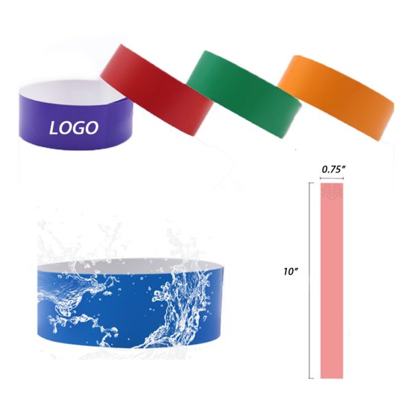 disposable water-resistant paper wristbands