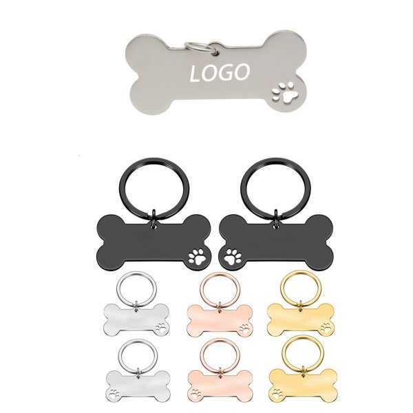 bone shaped pet ID tags