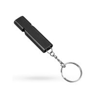 Aluminum High Decibel Whistle Keychain