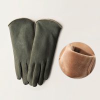 velvet warm gloves