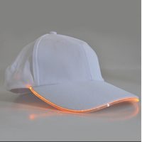 glowing baseball cap with LED lights