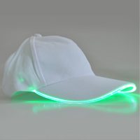 glowing baseball cap with LED lights