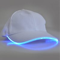 glowing baseball cap with LED lights