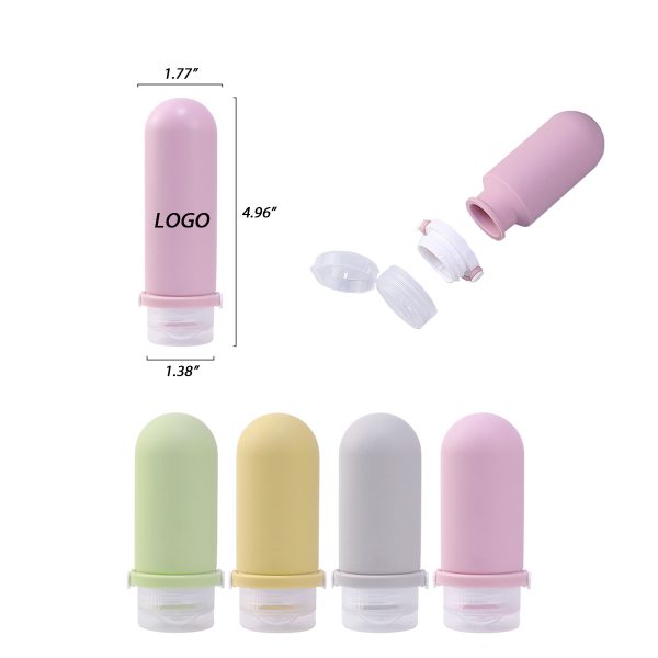 3 oz silicone cosmetic travel bottle