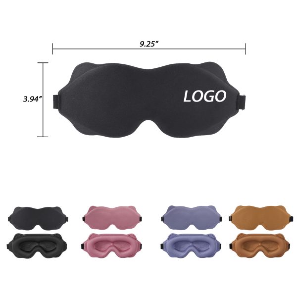 polyester 3D blackout sleeping eye mask