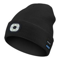 Bluetooth LED lighting rechargeable music beanies