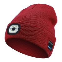 Bluetooth LED lighting rechargeable music beanies