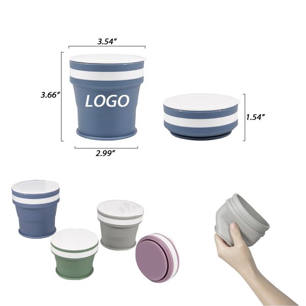 12 oz. silicone collapsible mug