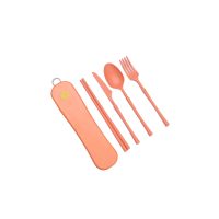 straw rotatable box cutlery set