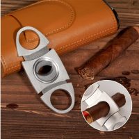 PU cigar case with cutter