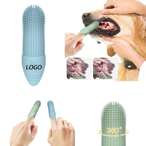 silicone pet finger toothbrush