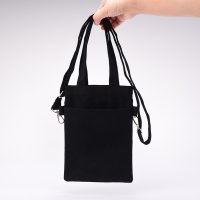 multi-compartment tote canvas bag