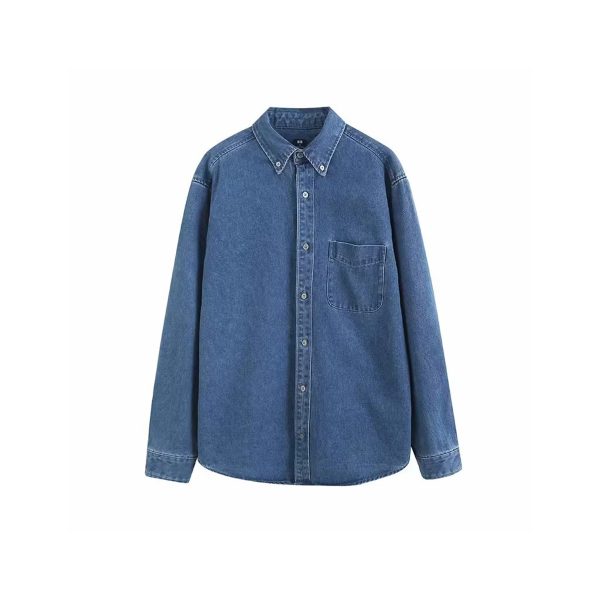 long sleeve denim shirt