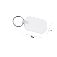 rectangular soft promo keychain